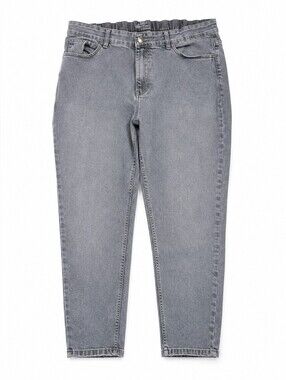 Curve Appeal Women's Black Jeans Size 20W Plus Straight Leg Stretch Denim Pants